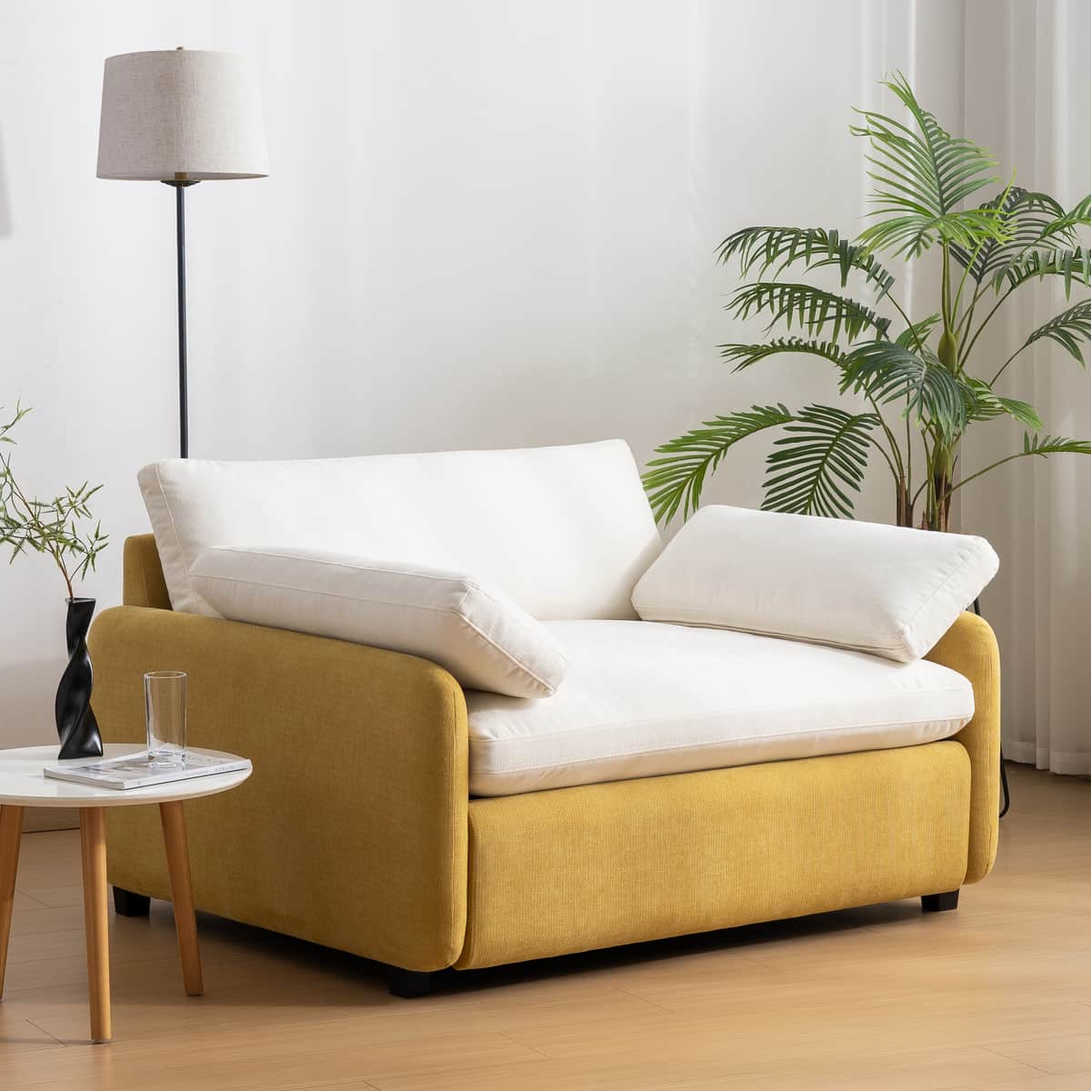 50*43" Oversized Chenille Single Sofa Chair, Wide and Deep Seat Accent Chair