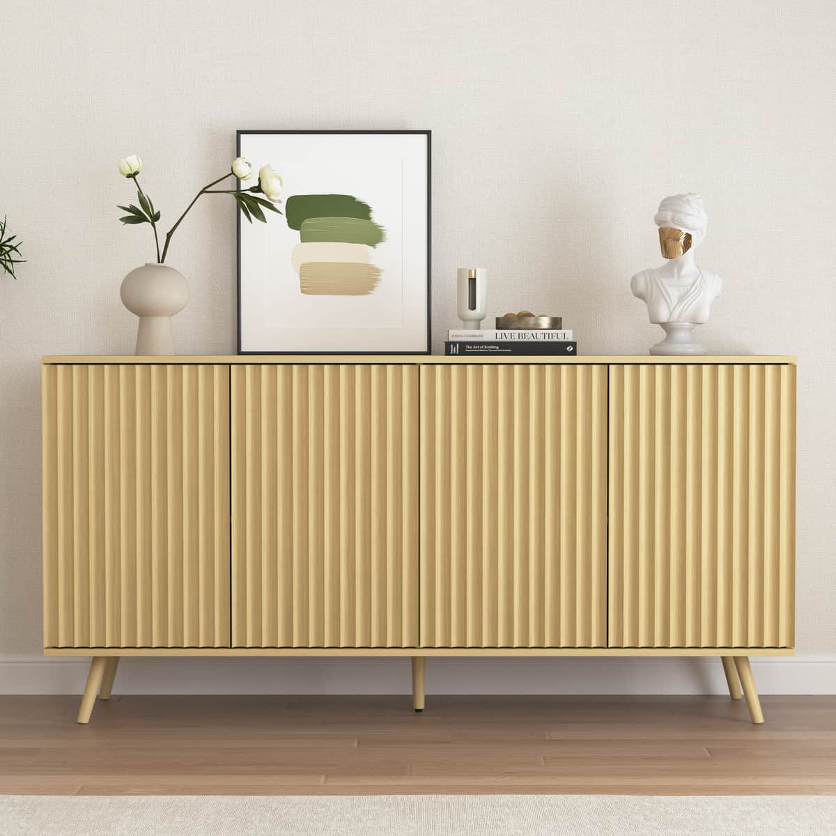 Sideboard Buffet Cabinet with Storage, Long Sideboard