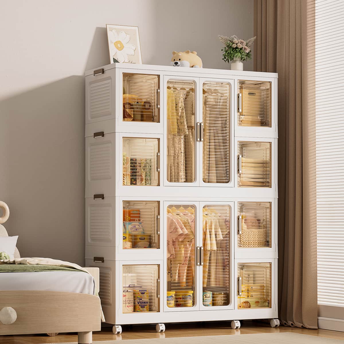 Portable Wardrobe Closet Storage Organizer for