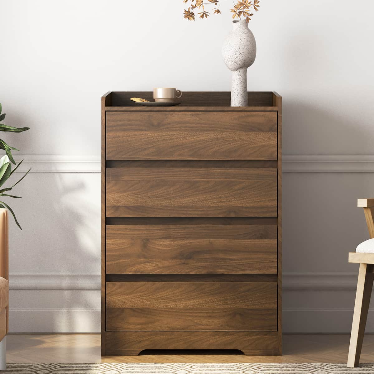 4 Drawer Dresser, Chest of Drawers Without