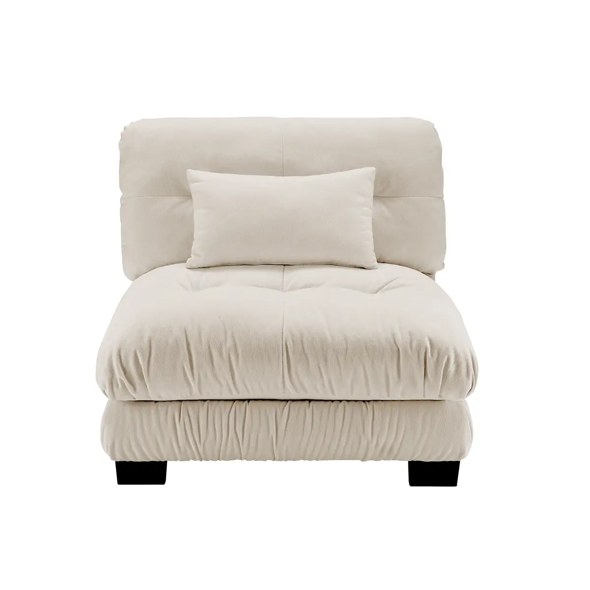 Pariss Armless Sofa W/1 pillow