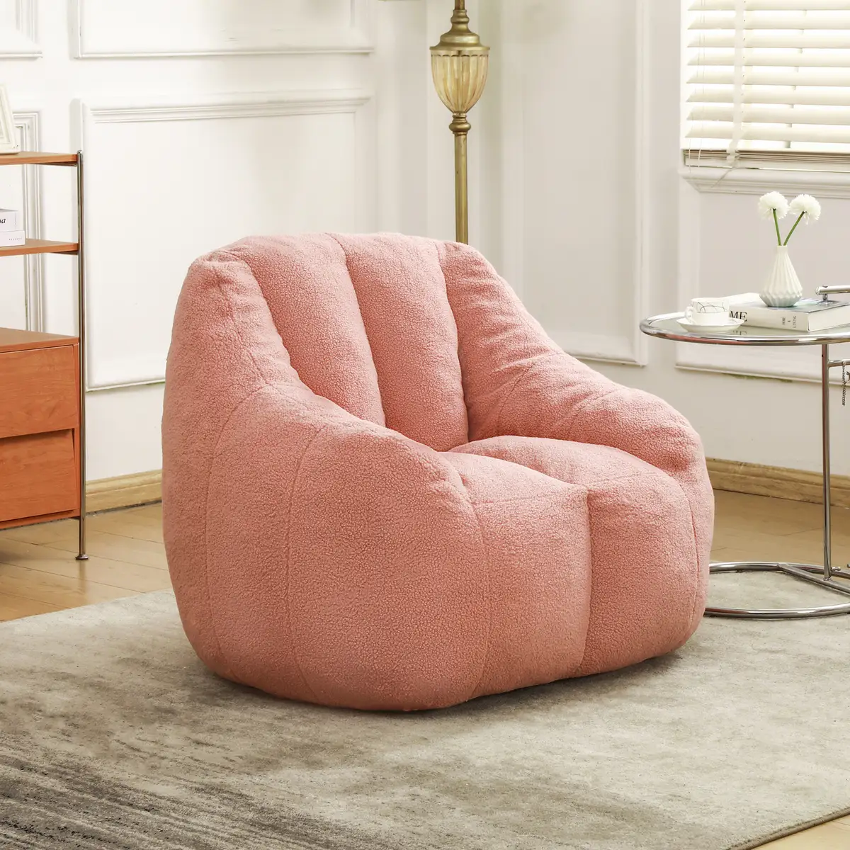 Bean Bag Chair with Filler, Bean Bag Sofa with Tufted Soft Stuffed Filling