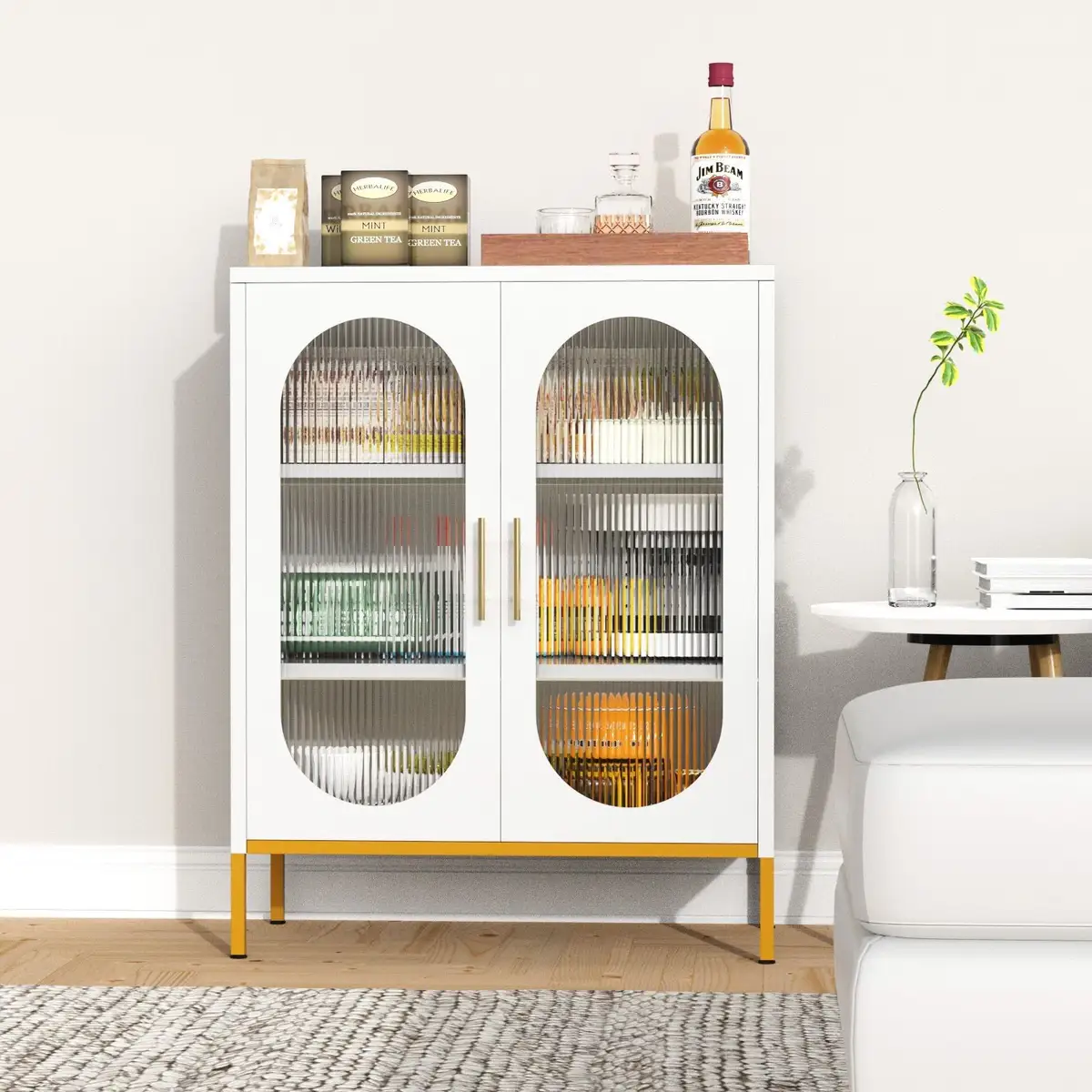 Metal Storage Accent Cabinet